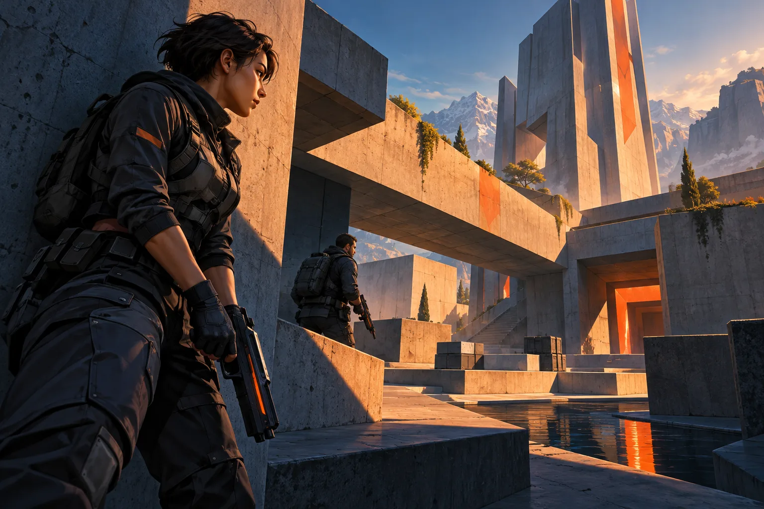 Fictional tactical scene · AI illustration